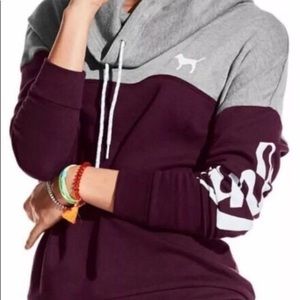 Pink Victoria secret cowl neck pullover